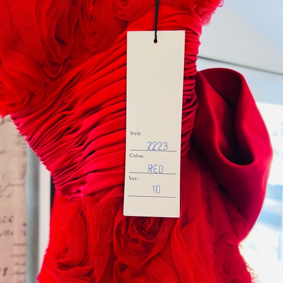 SHERRI HILL Prom | Gala | Quinceañera |Wedding | size 10 fits like 6 Red - Picture 5 of 14